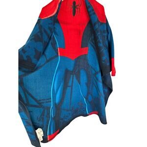 Spider-Man Fleece Open Robe, Blue & Red, OS, OSFM, Big Kids, Tween, Small Adult
